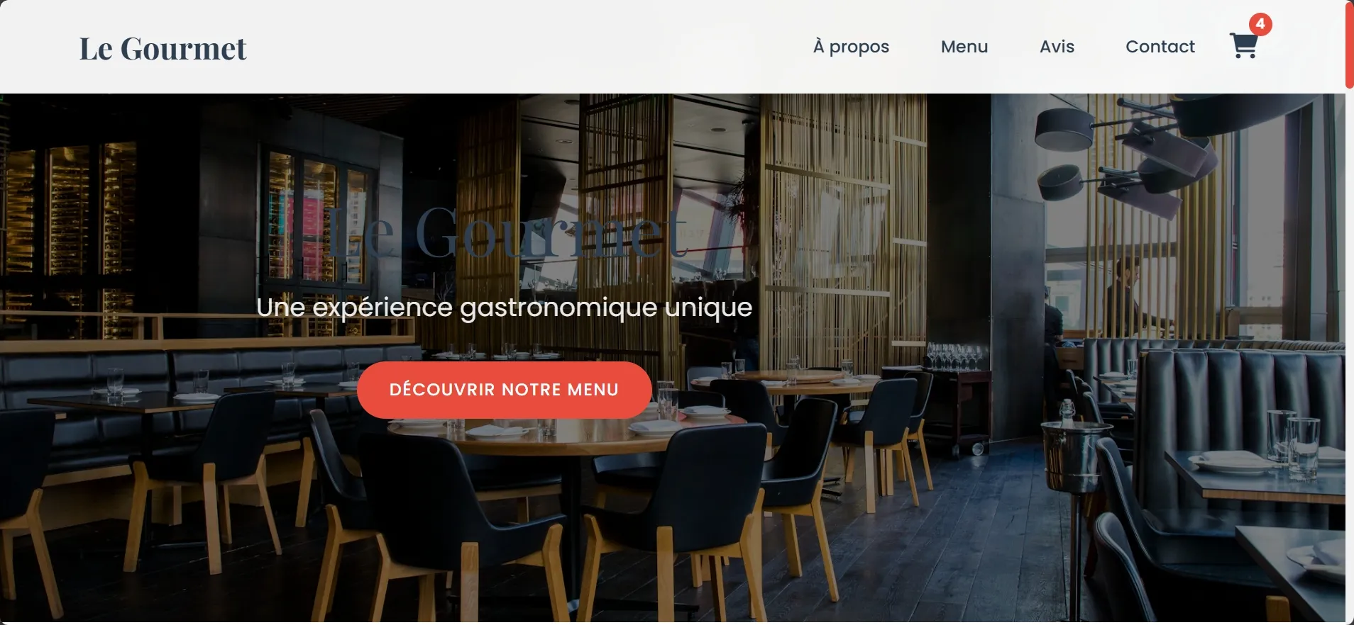 Site web  Restaurant
